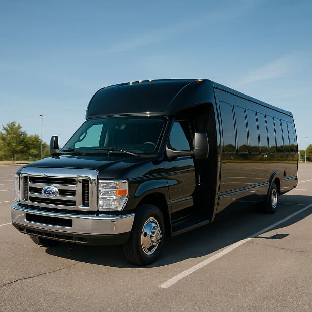 Mobile Shuttle Bus Rentals 18 Passenger Shuttle Bus