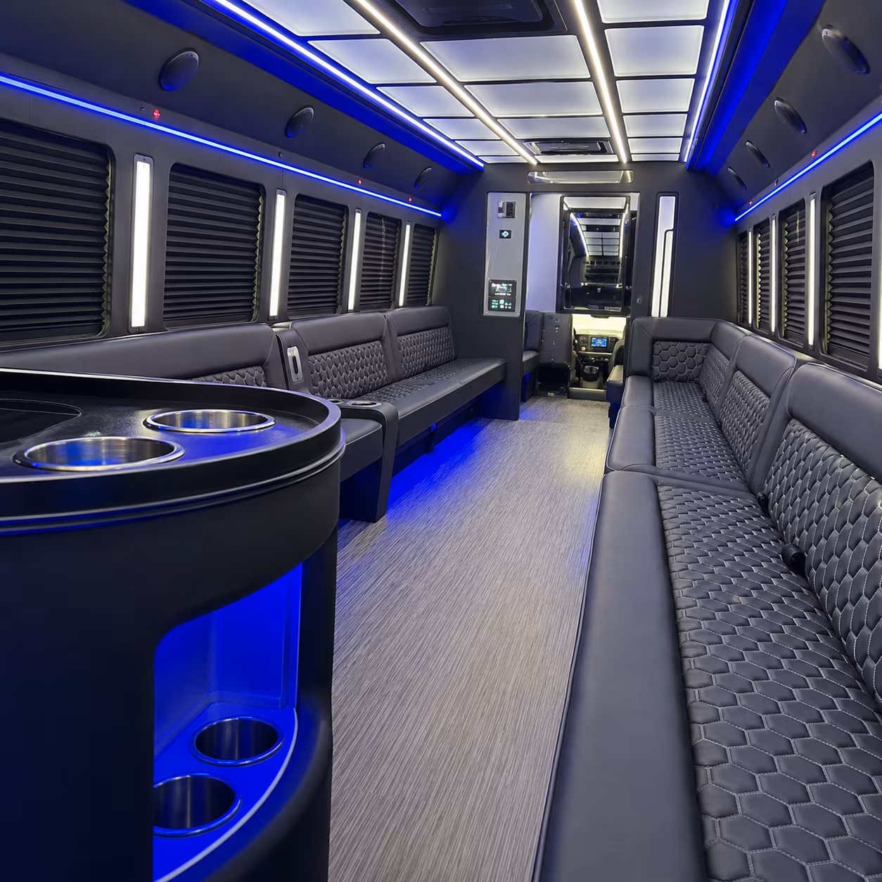 mobile wedding quinceanera and celebration bus rentals